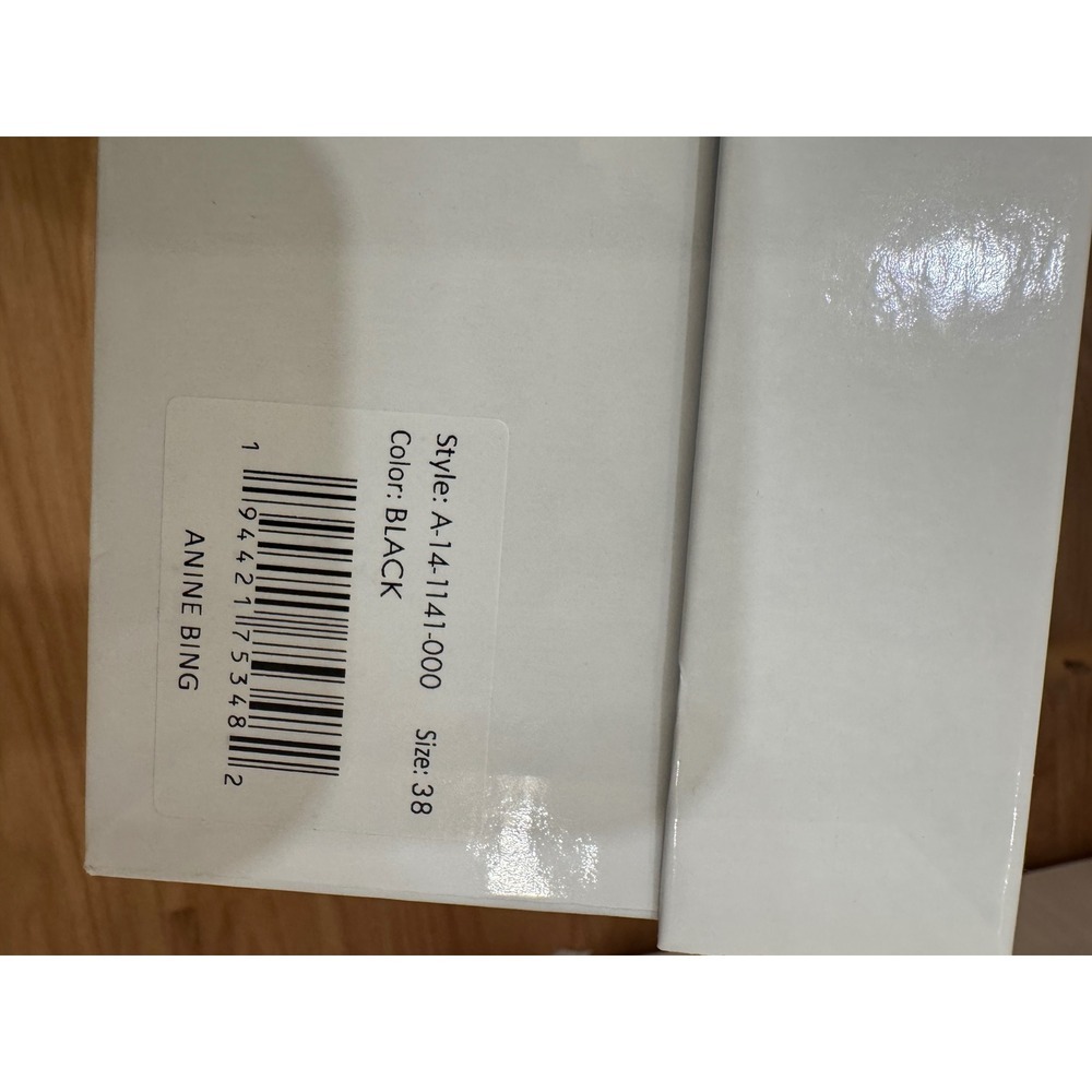 ANINE BING Black Leather Nolan Boots Brand New in Box - Picture 5 of 9